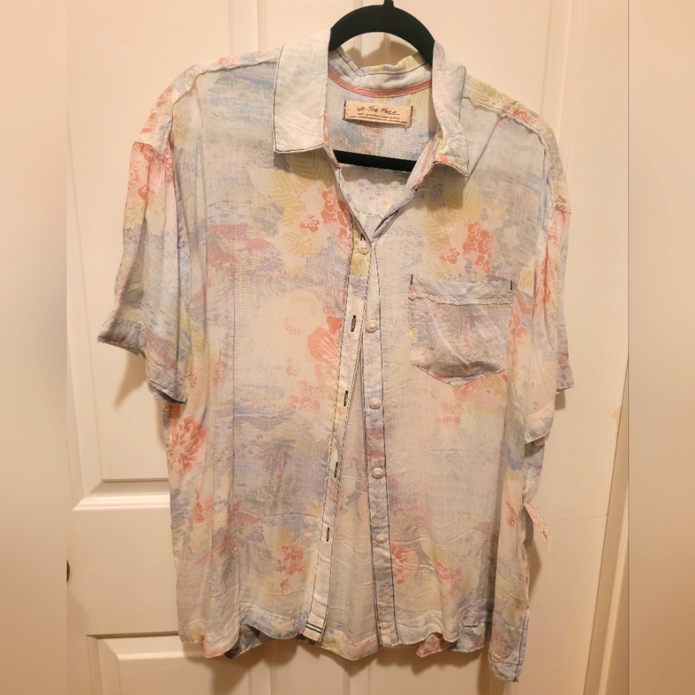 NWT Free People SS Button Down